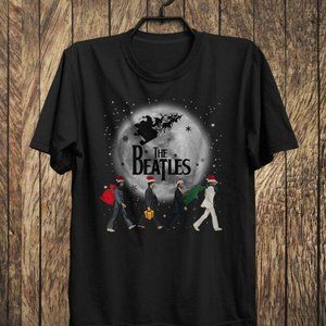 The Beatles Christmas Abbey Road T Shirt, The Beatles Christmas T Shirt